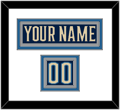 Columbus Nameplate & Number (Shoulder) - Alternate Navy Blue - Premier Tier 1