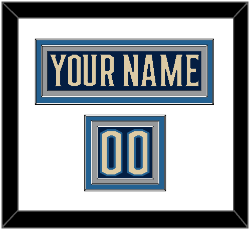 Columbus Nameplate & Number (Shoulder) - Alternate Navy Blue - Premier Tier 1