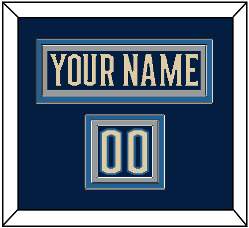 Columbus Nameplate & Number (Shoulder) - Alternate Navy Blue - Premier Tier 2