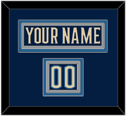 Columbus Nameplate & Number (Shoulder) - Alternate Navy Blue - Premier Tier 2