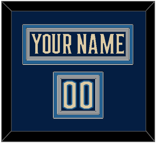 Columbus Nameplate & Number (Shoulder) - Alternate Navy Blue - Premier Tier 2