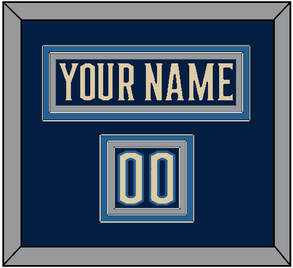 Columbus Nameplate & Number (Shoulder) - Alternate Navy Blue - Premier Tier 2