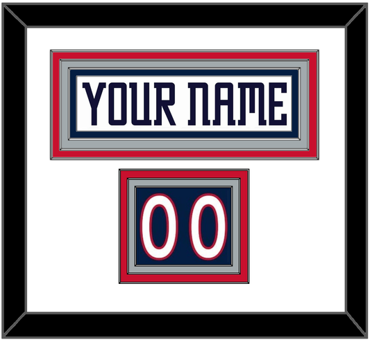 Columbus Nameplate & Number (Shoulder) - Road White (2007-2017) - Premier Tier 1