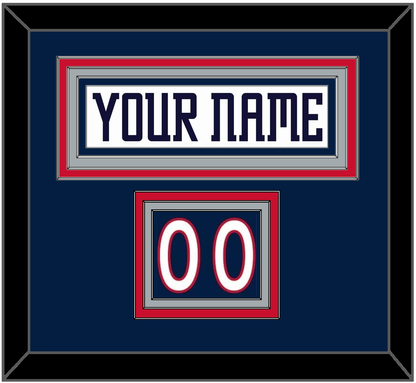 Columbus Nameplate & Number (Shoulder) - Road White (2007-2017) - Premier Tier 2
