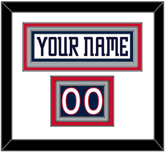 Columbus Nameplate & Number (Shoulder) - Home White (2000-2001) - Premier Tier 1
