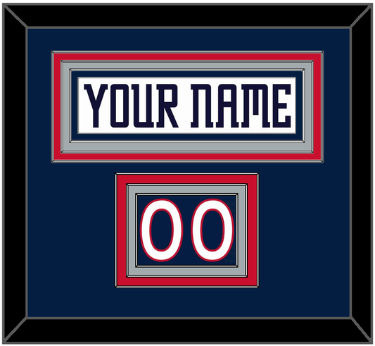 Columbus Nameplate & Number (Shoulder) - Home White (2000-2001) - Premier Tier 2