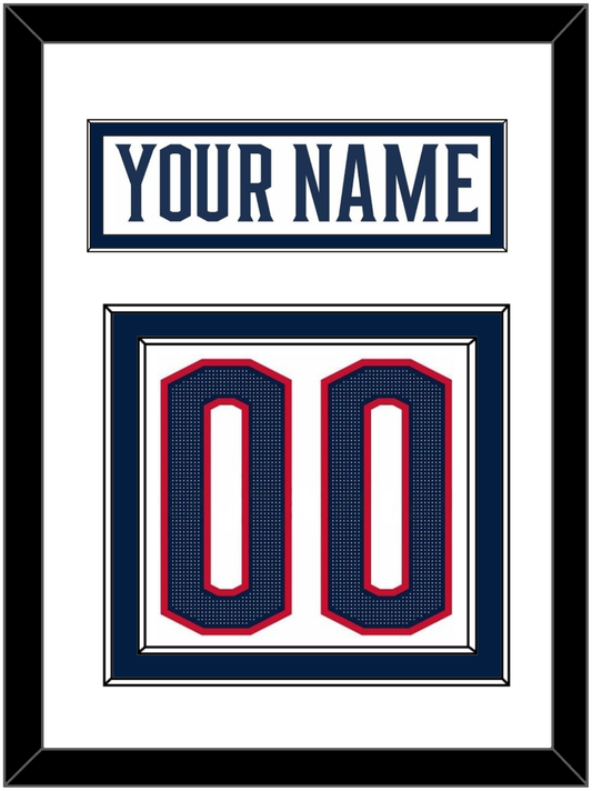 Columbus Nameplate & Number (Back) - Road White (2017-2022) - Signature Tier 1