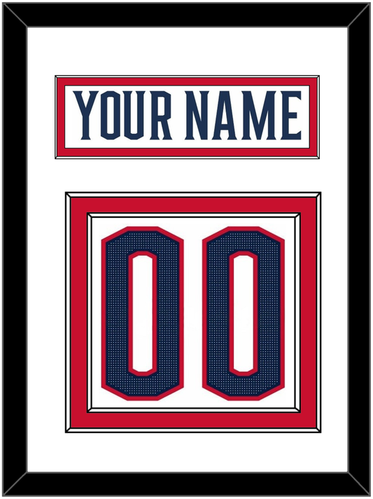 Columbus Nameplate & Number (Back) - Road White (2017-2022) - Signature Tier 2