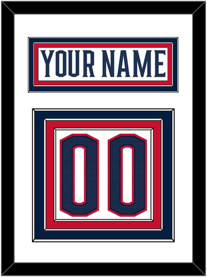Columbus Nameplate & Number (Back) - Road White (2017-2022) - Premier Tier 1