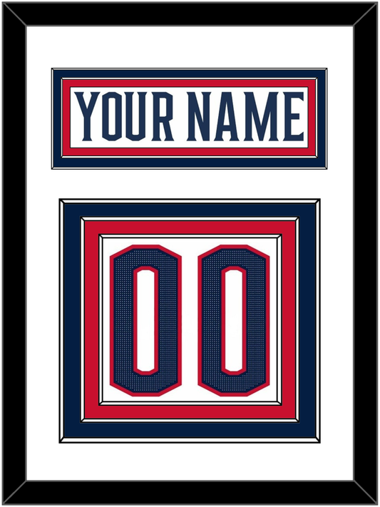 Columbus Nameplate & Number (Back) - Road White (2017-2022) - Premier Tier 1