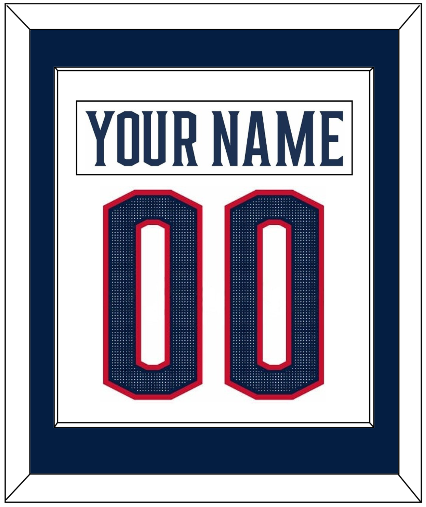 Columbus Nameplate & Number (Back) Combined - Road White (2017-2022) - Essential Tier 1