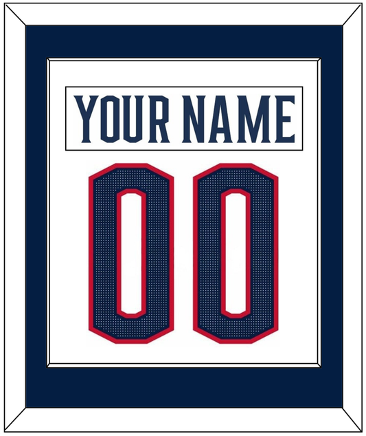 Columbus Nameplate & Number (Back) Combined - Road White (2017-2022) - Essential Tier 1