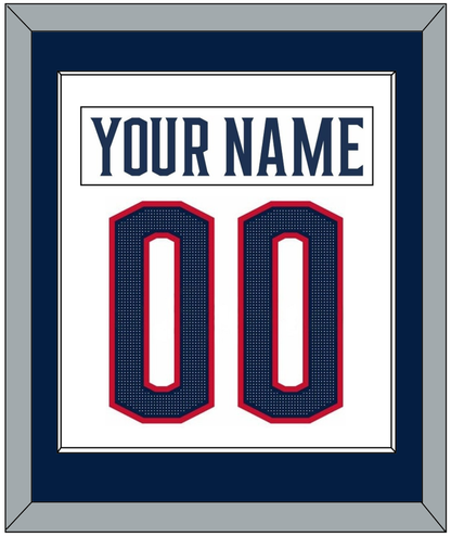 Columbus Nameplate & Number (Back) Combined - Road White (2017-2022) - Essential Tier 1