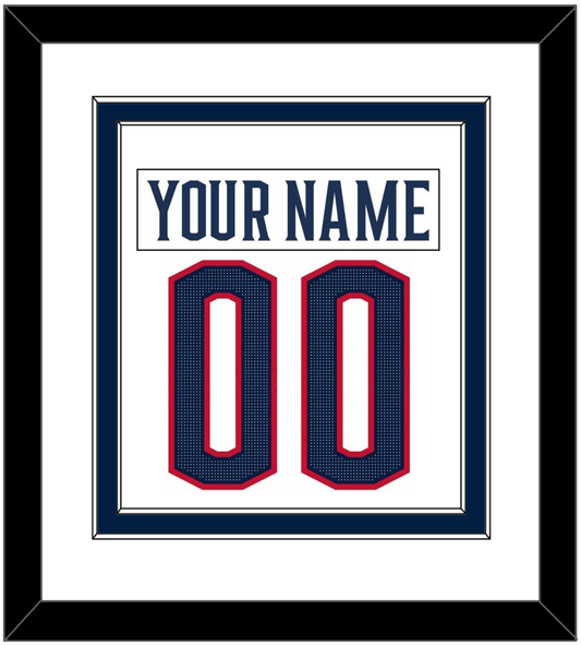 Columbus Nameplate & Number (Back) Combined - Road White (2017-2022) - Signature Tier 1