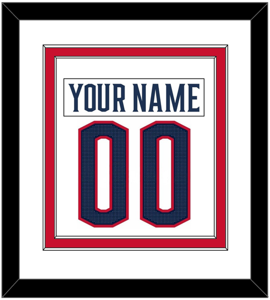 Columbus Nameplate & Number (Back) Combined - Road White (2017-2022) - Signature Tier 2