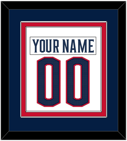 Columbus Nameplate & Number (Back) Combined - Road White (2017-2022) - Signature Tier 3