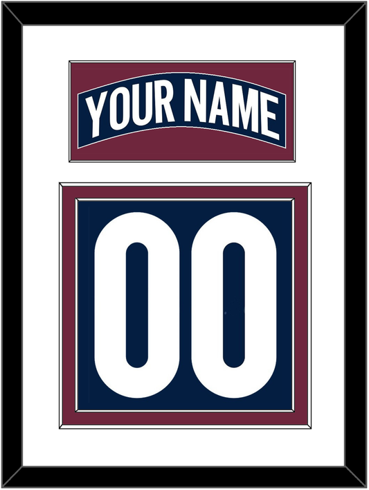 Colorado Nameplate & Number (Back) - Alternate Navy - Signature Tier 1