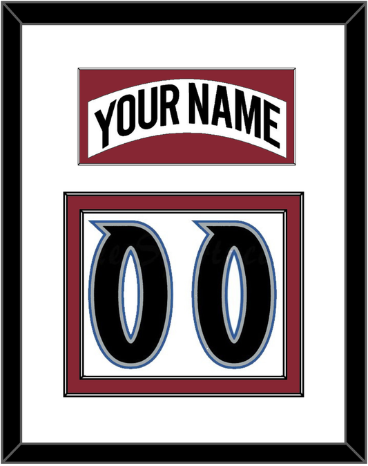 Colorado Nameplate & Number (Back) - Home White (1995-1996) - Signature Tier 1