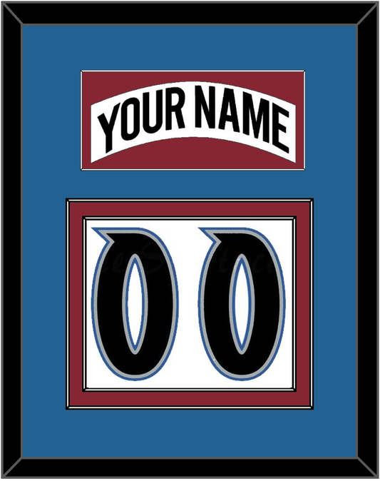 Colorado Nameplate & Number (Back) - Home White (1995-1996) - Signature Tier 3