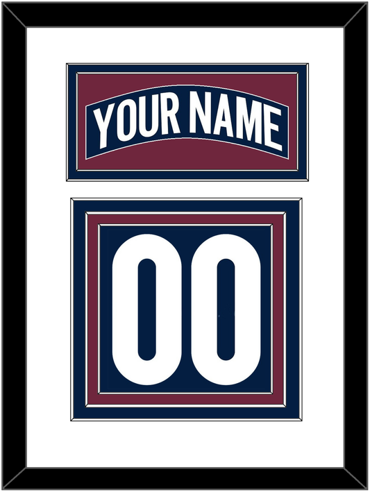 Colorado Nameplate & Number (Back) - Alternate Navy - Premier Tier 1