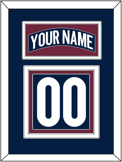 Colorado Nameplate & Number (Back) - Alternate Navy - Premier Tier 2
