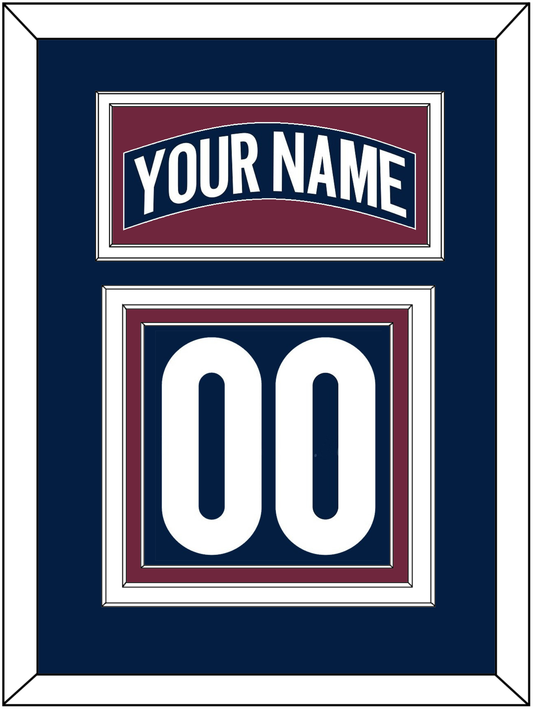 Colorado Nameplate & Number (Back) - Alternate Navy - Premier Tier 2