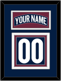 Colorado Nameplate & Number (Back) - Alternate Navy - Triple Mat 2