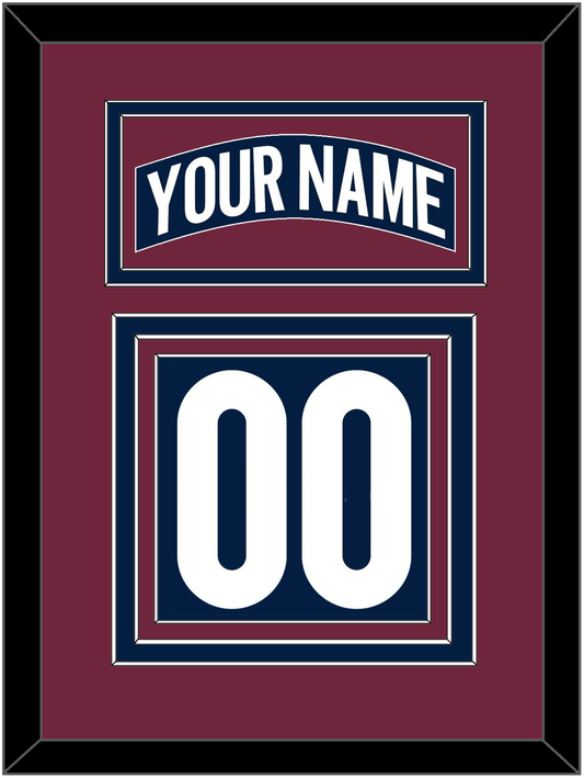 Colorado Nameplate & Number (Back) - Alternate Navy - Premier Tier 3