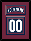 Colorado Nameplate & Number (Back) - Alternate Navy - Triple Mat 3