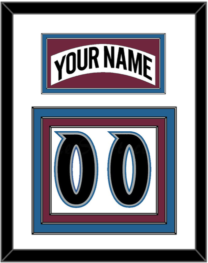 Colorado Nameplate & Number (Back) - Home White (1999-2001) - Premier Tier 1