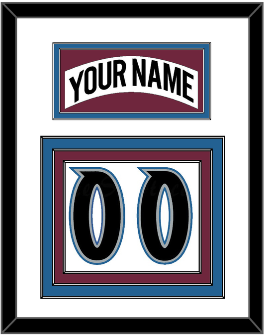 Colorado Nameplate & Number (Back) - Home White (1999-2001) - Premier Tier 1