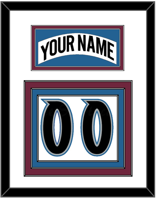 Colorado Nameplate & Number (Back) - Home White (1999-2001) - Premier Tier 2