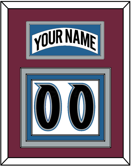 Colorado Nameplate & Number (Back) - Home White (1999-2001) - Premier Tier 3