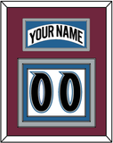 Colorado Nameplate & Number (Back) - Home White (1999-2001) - Triple Mat 3