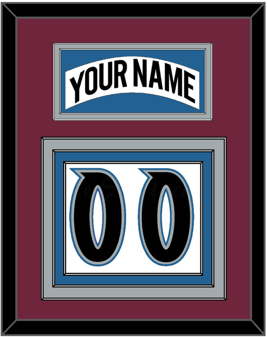 Colorado Nameplate & Number (Back) - Home White (1999-2001) - Premier Tier 3