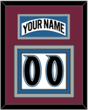Colorado Nameplate & Number (Back) - Home White (1999-2001) - Triple Mat 3