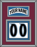 Colorado Nameplate & Number (Back) - Home White (1999-2001) - Triple Mat 3