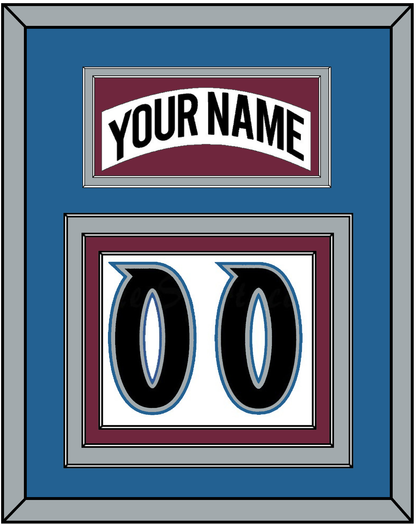 Colorado Nameplate & Number (Back) - Home White (1999-2001) - Premier Tier 4