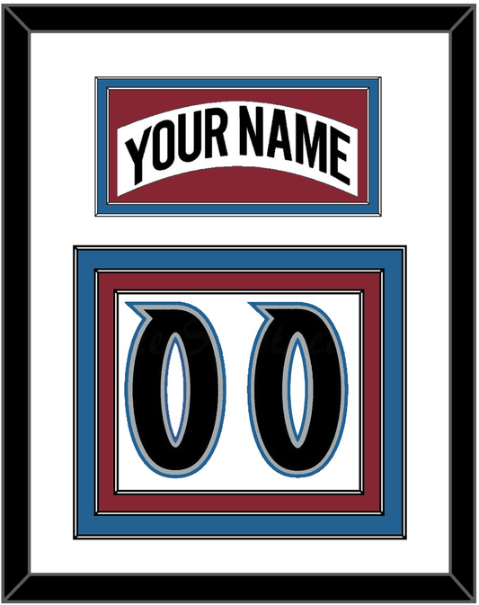 Colorado Nameplate & Number (Back) - Home White (1995-1996) - Premier Tier 1