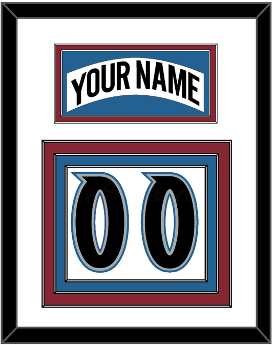 Colorado Nameplate & Number (Back) - Home White (1995-1996) - Premier Tier 2
