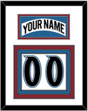 Colorado Nameplate & Number (Back) - Home White (1995-1996) - Triple Mat 2