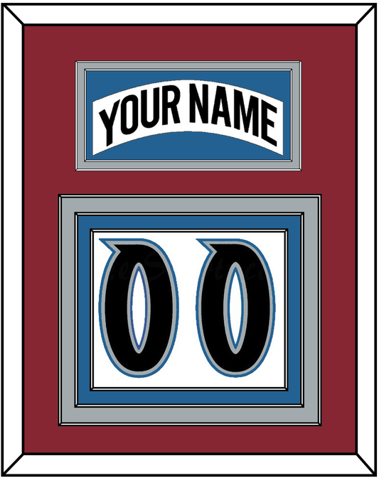Colorado Nameplate & Number (Back) - Home White (1995-1996) - Premier Tier 3