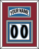 Colorado Nameplate & Number (Back) - Home White (1995-1996) - Triple Mat 3