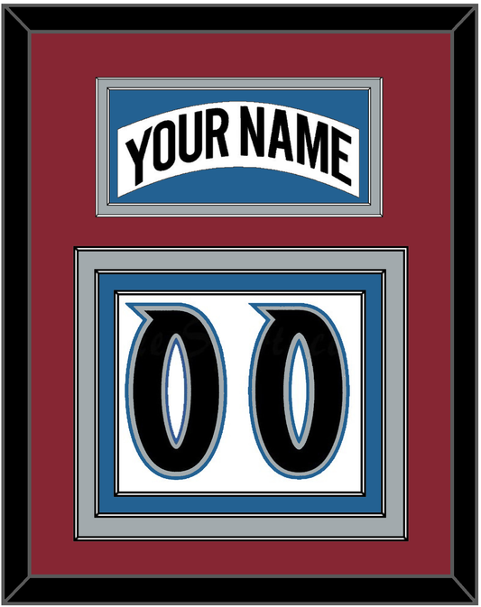 Colorado Nameplate & Number (Back) - Home White (1995-1996) - Premier Tier 3