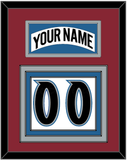 Colorado Nameplate & Number (Back) - Home White (1995-1996) - Triple Mat 3