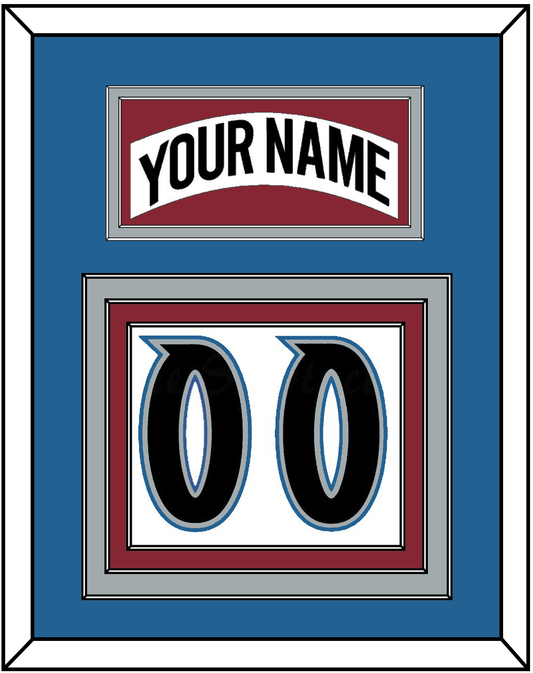 Colorado Nameplate & Number (Back) - Home White (1995-1996) - Premier Tier 4