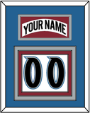 Colorado Nameplate & Number (Back) - Home White (1995-1996) - Triple Mat 4