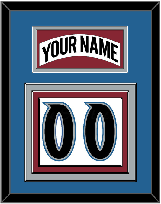 Colorado Nameplate & Number (Back) - Home White (1995-1996) - Premier Tier 4