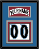 Colorado Nameplate & Number (Back) - Home White (1995-1996) - Triple Mat 4