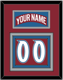 Colorado Nameplate & Number (Back) - Road Burgundy (1995-1996) - Triple Mat 2